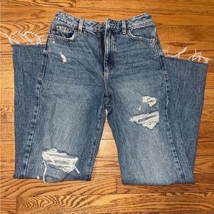 Distressed Garage Jeans